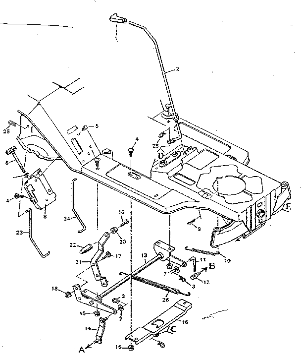 Blade housing suspension