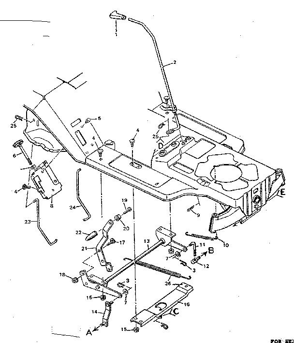 Blade housing suspension