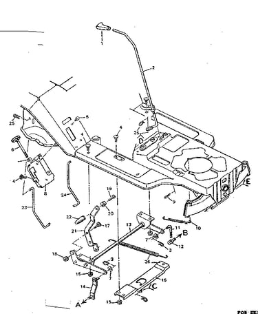 Blade housing suspension