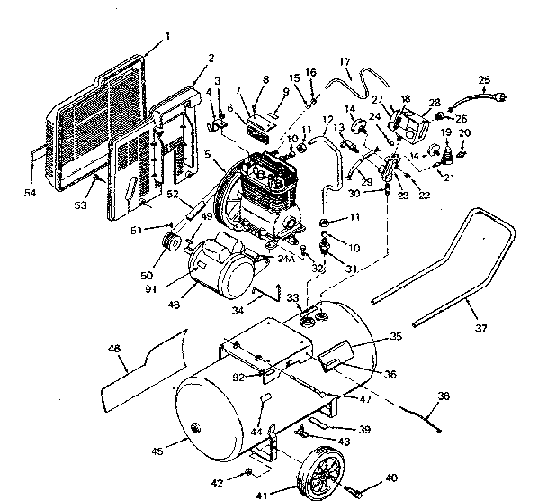 Air compressor diagram