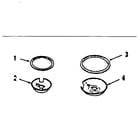 Kenmore 9114658610 drip pans and rings diagram