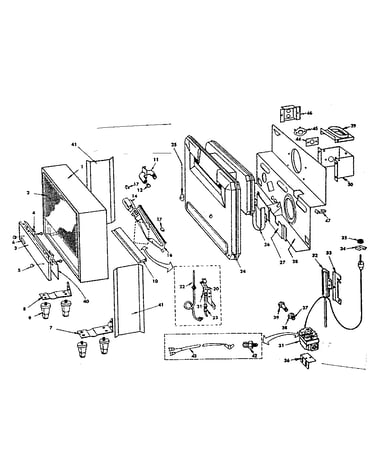 Cabinet and valve