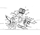 Kenmore 867763324 blower assembly diagram