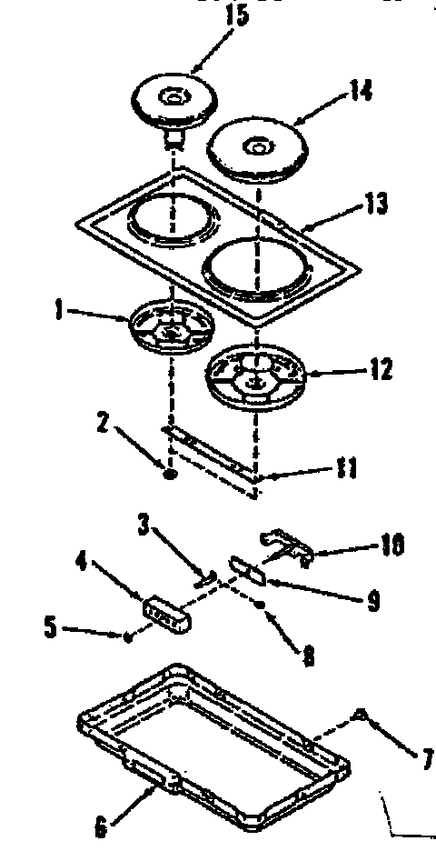Optional electric hob element module kit 4998530 & 4998630