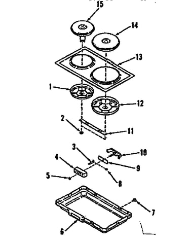Optional electric hob element module kit 4998530 & 4998630