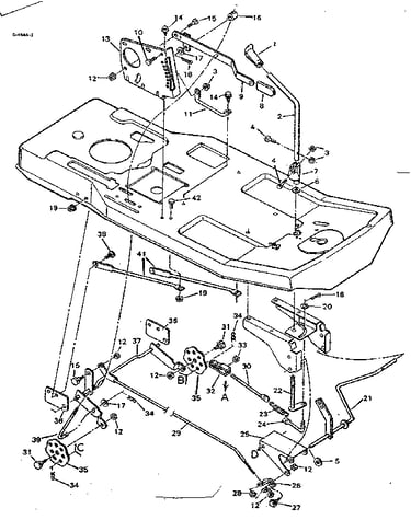 Blade housing suspension