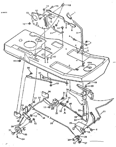 Blade housing suspension