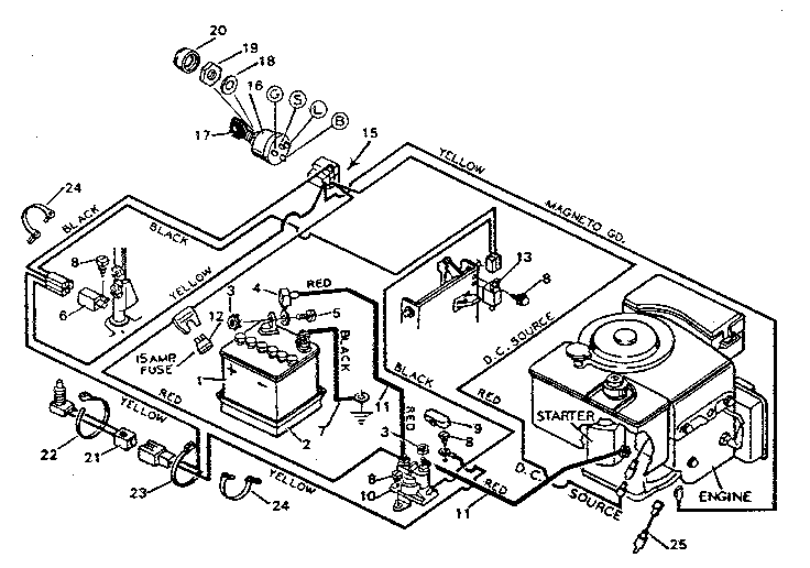 Replacement parts pictorial wiring diagram