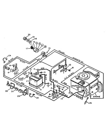 Replacement parts pictorial wiring diagram