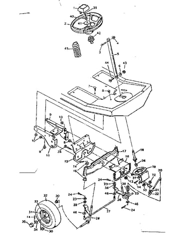 Replacement parts steering system