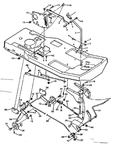 Replacement parts blade housing suspension