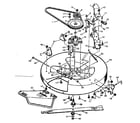 Craftsman 502254140 blade housing bottom half diagram