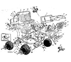 Power Wheels PP4680 replacement parts diagram
