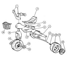 Power Wheels PW6381 replacement parts diagram