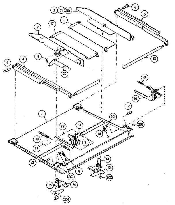 Hopper tray assembly