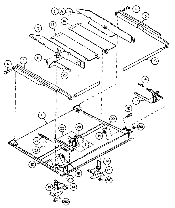 Hopper tray assembly