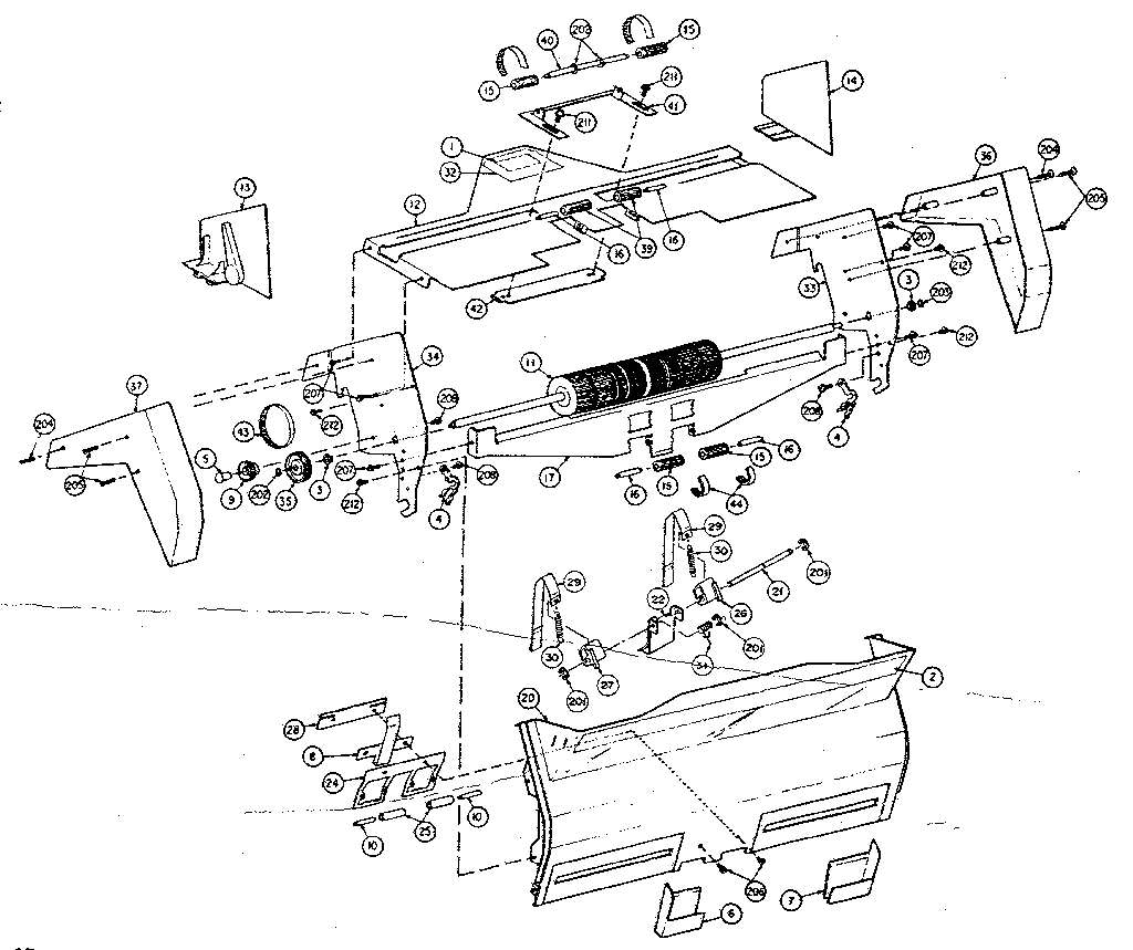 Roller feed assembly