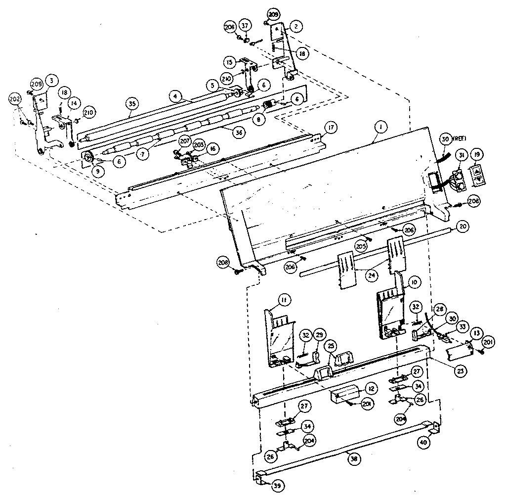 Paper guide assembly