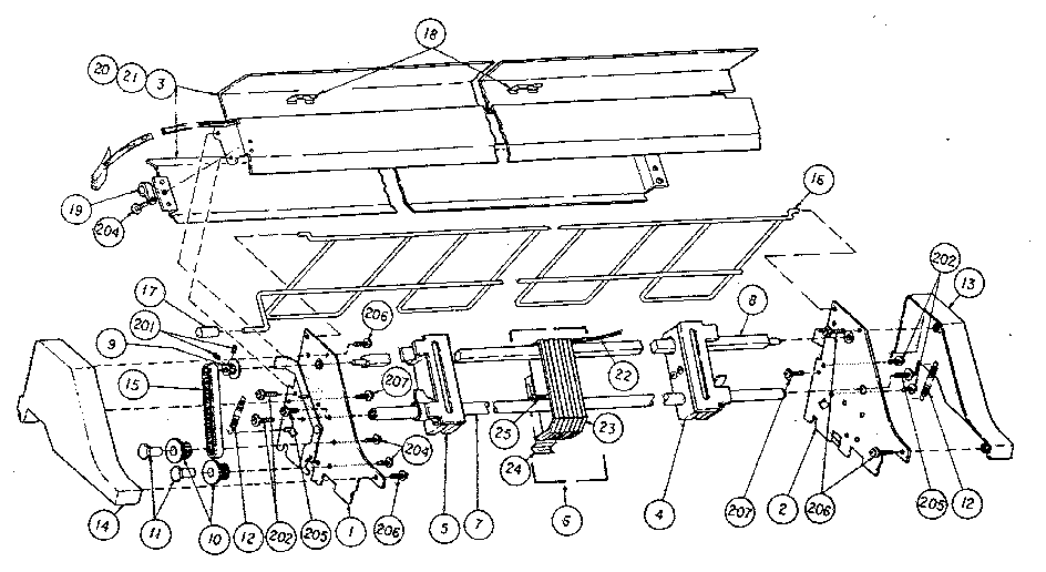 Unidirectional forms tractor -- model 4109