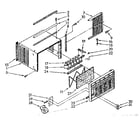 Kenmore 1068710752 cabinet parts diagram