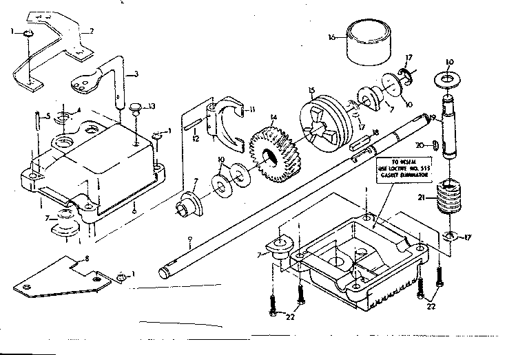 Gear case assembly