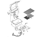 Kenmore 920101611 grill and burner section diagram