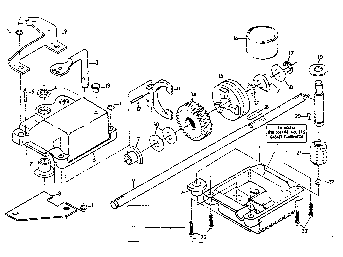 Gear case assembly