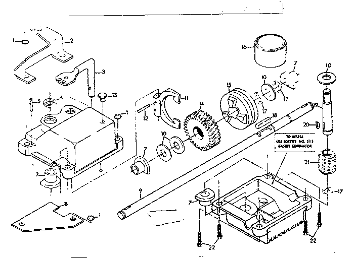 Gear case assembly