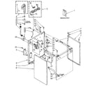 Kenmore 11084418300 rear and side panel diagram