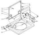 Kenmore 11084418800 washer top and lid diagram