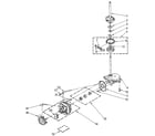 Kenmore 11084418100 brake, clutch, gearcase, motor and pump diagram