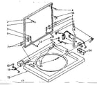 Kenmore 11084671700 washer top and lid parts diagram