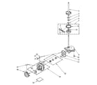 Kenmore 11084671600 brake, clutch, gearcase, motor and pump diagram