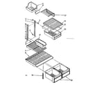 Kenmore 1068378740 shelf parts diagram
