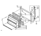 Kenmore 1068378770 freezer door parts diagram