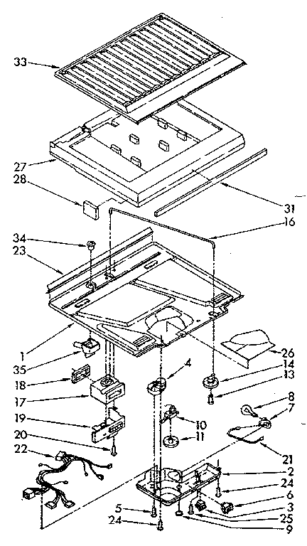 Compartment separator parts