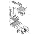 Kenmore 1068378570 shelf parts diagram
