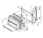Kenmore 1068378560 freezer door parts diagram
