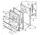 Kenmore 1068378570 refrigerator door parts diagram