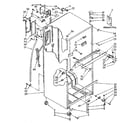 Kenmore 1068378501 cabinet parts diagram