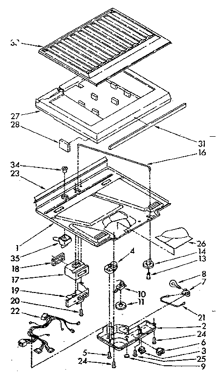Compartment separator parts