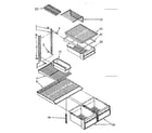 Kenmore 1068378541 shelf parts diagram
