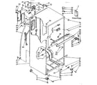 Kenmore 1068678490 cabinet parts diagram