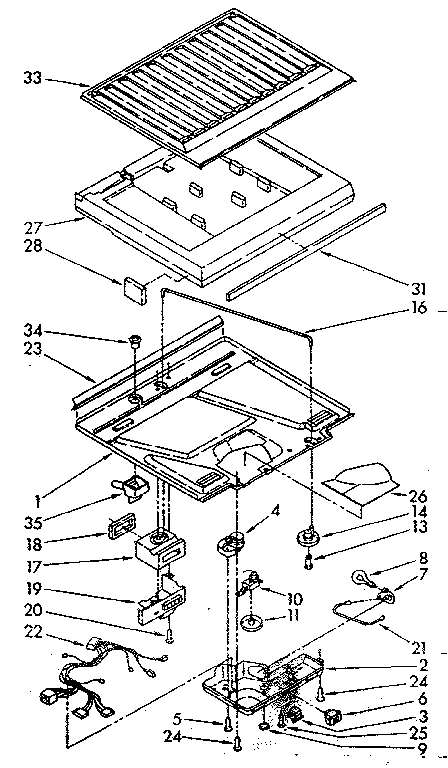 Comparment separator/divider block