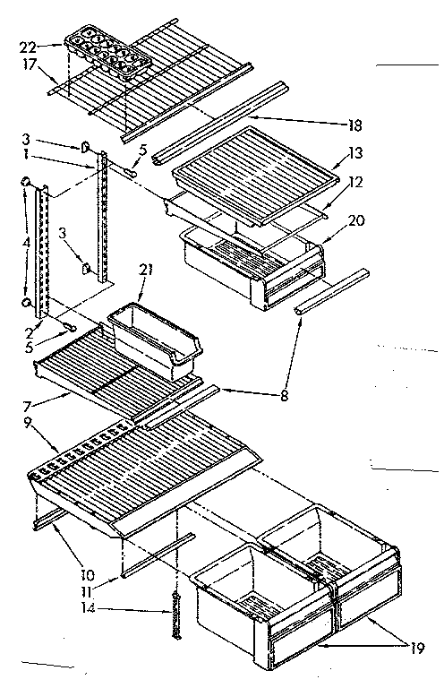 SHELVES AND ACCESSORIES