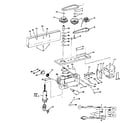 Craftsman 113213853 motor and pulley assembly with guard diagram