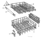 Kenmore 587155700 rack assembly diagram