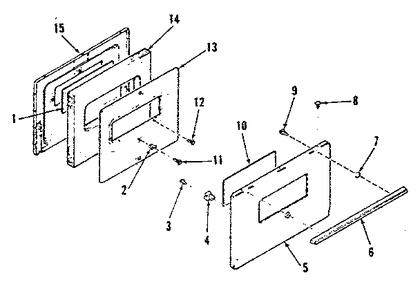 OVEN DOOR SECTION 911.6138511