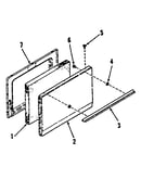 Oven door section