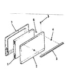 Model numbers 911.6228411,911.6248411 oven door section